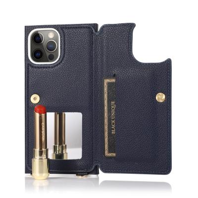 China Anti-drop Made In China Top Quality 4 Colors Unique Luxury Leather Cell Phone Case for sale