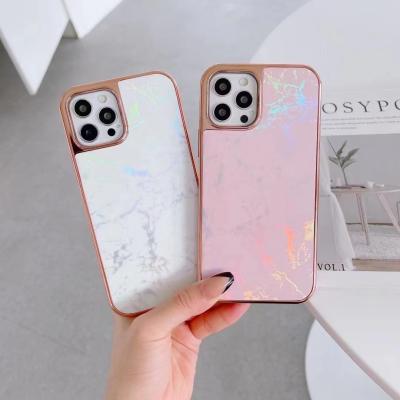 China Anti-drop Most Popular Luxury Plating Marble Anti-drop Phone Case For Iphone 12 Pro Max for sale