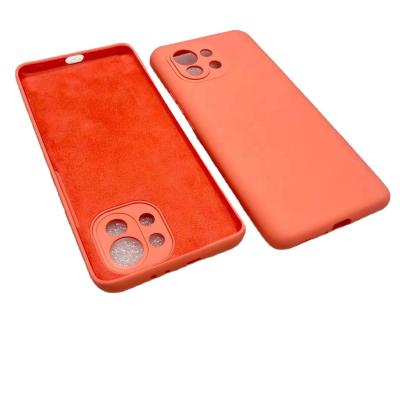 China Hot Selling Original Anti-drop Luxury Full Silicon Liquid Phone Case Lens Protection For Xiaomi for sale