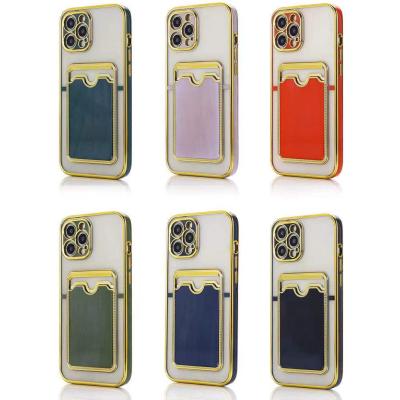 China Custom Luxury Shockproof Anti-drop OEM Laser Phone Case with Card Slot for Samsung Galaxy A21 for sale