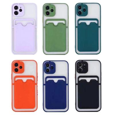 China New Arrival Anti-fall Armor Case with Card Slot for iPhone Xs 11 Pro Max Skin Feeling Phone Cover for sale