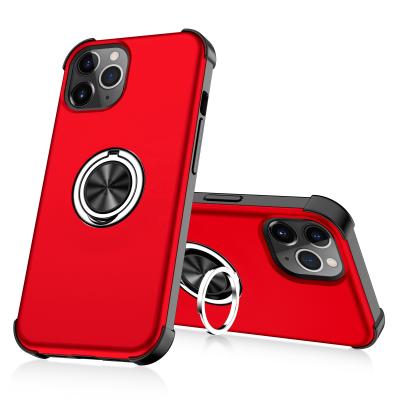 China Anti-fall new 2021 for iphone 13 Pro Max Hybrid Phone Case Anti-fall 360 Ring Holder Back Cover Kickstand Kickstand Cover for sale