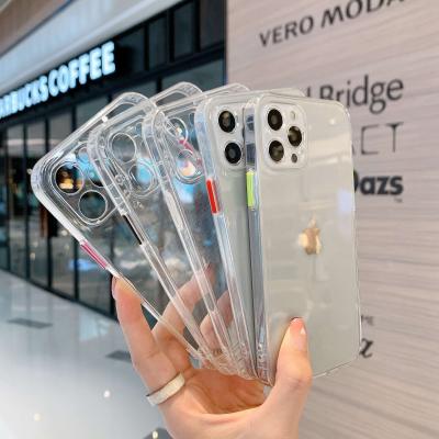 China Anti-drop For Vivo y20 Clear Shockproof TPU 1.5mm Back Cover Phone Case For i Phone 12 13 11 for sale