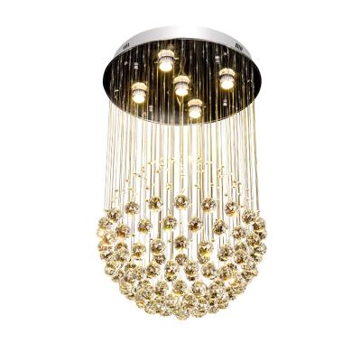 China Ball Shape Pendant Light Outdoor Mounted Modern Crystal Chandelier Ceiling Lamps For Home Luxury Ceiling Lamp for sale