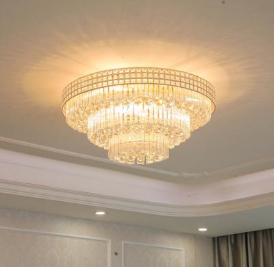 China Surface mounted European modern LED ceiling light illumination apply to restaurant cafe bar living room crystal chandelier for sale