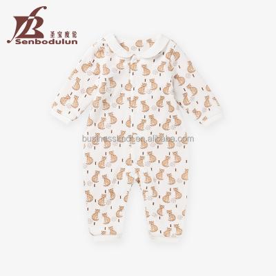 China Long Sleeve Rompers Baby 0-24Months Newborn Baby Knitted Rompers Baby Wears Unisex for sale