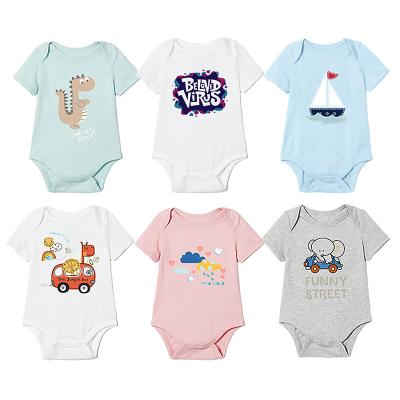 China OEM 100% Cotton Newborn Long Sleeves Or Short Sleeves Baby Clothes Baby Plain Onesie Romper for sale