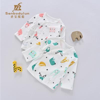 China Anti-pilling baby clothing tops kimono style breathable two-piece mixed packaged unisex baby clothes for sale