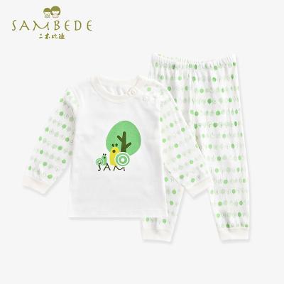 China brand new Anti-wrinkle infant clothes set fashion baby long sleeve clothing set cotton kids 2pcs casual pajamas for sale