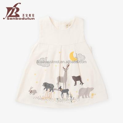 China Anti-Wrinkle Skirts OEM 100% Cotton High Quality Baby Animals Cute Cartoon Dress Baby Jumper Skirt for sale