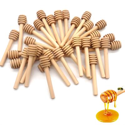 China 8cm Viable 10cm 15cm Mini Wooden Honey Dipper Sticks, Stirrer Stick for Honey Jar Dispense Drizzle Honey for sale