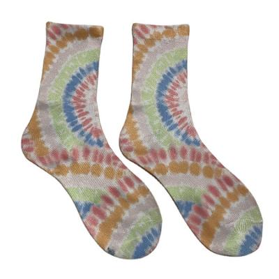 China Polyester Breathable Wholesale Fashionable Cotton Custom Socks For Women Lady Unique Socks for sale