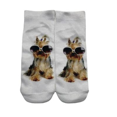 China Manufacturer Wholesale Colorful Short Socks Polyester Cotton Breathable Printed Designed Socks for sale