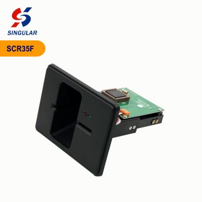 China ISO 7816 LED SCR35F Multi Chip Small Smart Card Reader Responded Card Insertion for sale