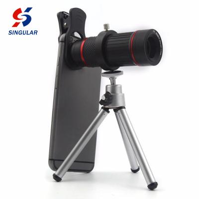 China High Grade Aluminum Shell Telescope Lens 18X Long Focal Lens With Long Clip Universal For Smart Phone Mobile Phone for sale