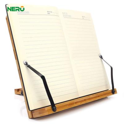 China Adjustable Music Notebook Music Conductor Shelf, Shelf Tray and Book Leaf Paperclip Bamboo Shelf for sale