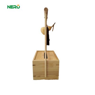 China Wholesale Minimalist Rectangular Bamboo Tissue Boxes In Rural China for sale