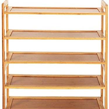 China Folding Shoe Rack Bamboo Shoe Rack (Height) Adjustable Natural Bamboo 5tier or 4 Tier for sale