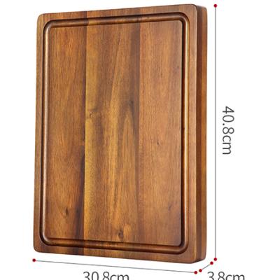 China Sustainable Large Reversible Universal Thick Acacia Wood Cutting Cutting Board for sale