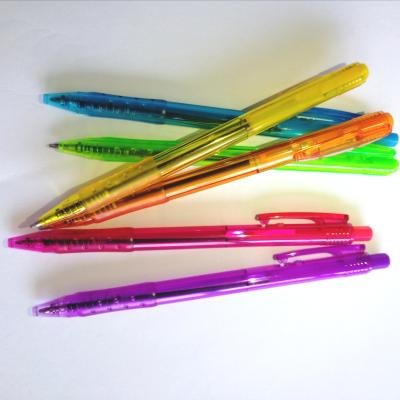 China Office & School Pen Factory Directly Wholesale Plastic Promotional Stylus Click Colorful Retractable Ball Pen for sale