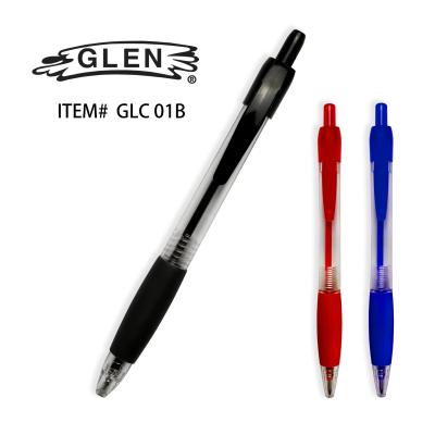 China Office & School Pen Promotional Various Durable Using Comfortable Multicolor Plastic Click Ballpoint Pen Retractable Easy Pens for sale