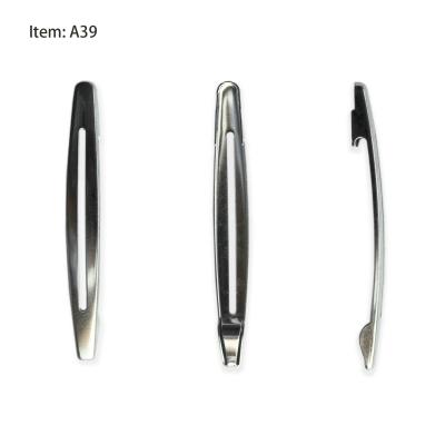 China Luxury Hot Sale Pen Clip Manufacturer Logo Metal Stainless Steel Pen Holder Pen Button Custom Variety of Shapes for sale