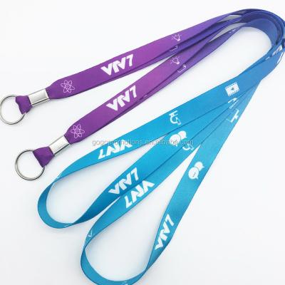 China Fair Collar Polyester Lanyards With Custom Logo for sale