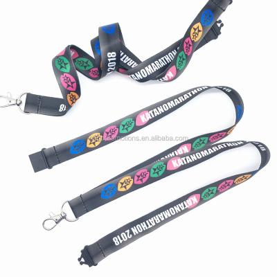 China Health Care Institute Custom Unfastened Sublimation Key Chain Lanyards With Logo Personalized Polyester Lanyard for sale