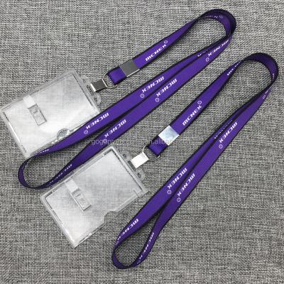 China Cheap custom customizable promotional nylon lanydard factory health care institutes factory lanyards polyester material lanyard with ID card holder for sale