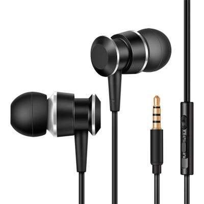 China In-Ear In-Ear Current Magnetic Earphone Wired Earbud By Volume Control Bass Stereo Earphones With Metal Handsfree Deep Mic for sale