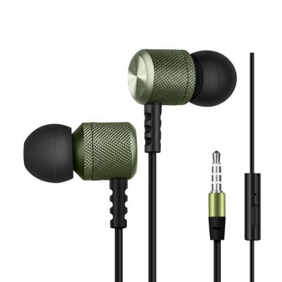 China In-Ear Fashion Design Metal Wired Headphones Deep Bass Stereo 3.5mm In Ear Earphone Earbuds for sale