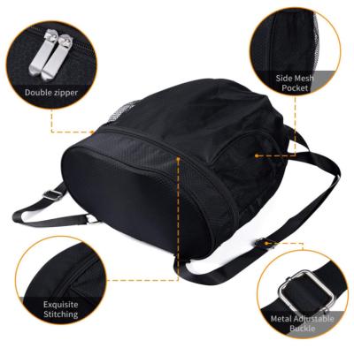 China Waterproof Drawstring Bag Backpack With Ball Shoe Compartment for sale