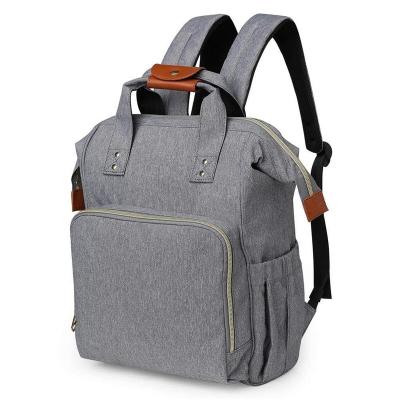 China Stylish Gray Backpack Baby Products Organizer Bag Wholesale for sale