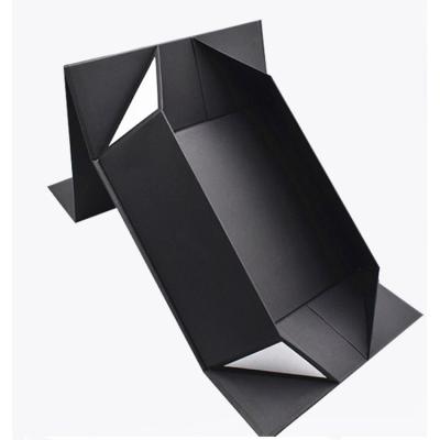 China New Arrival Originality Gift Handmade High Quality Custom Folding Box Black Folding Cardboard Packaging Box for sale