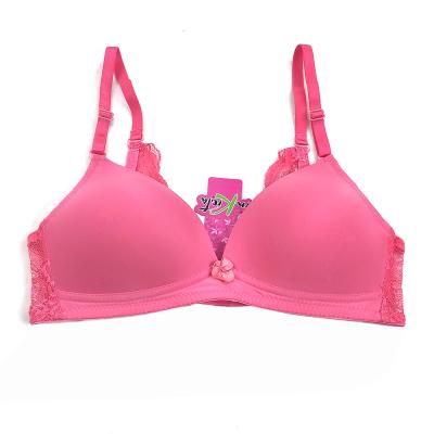 China Breathable Women Lace Up Wireless Lightweight Padded Triangle Bra for sale