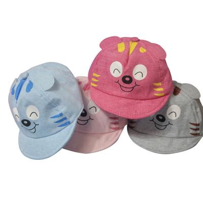 China Wholesale hot kids COMMON sale baseball cap and custom lovely hat design kids hat funny curly hat print picture for sale