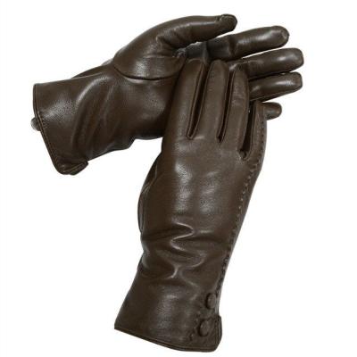 China New Simple Winter Mens Genuine Sheepskin Leather Gloves Fashion Design Keep Warm Mittens for sale