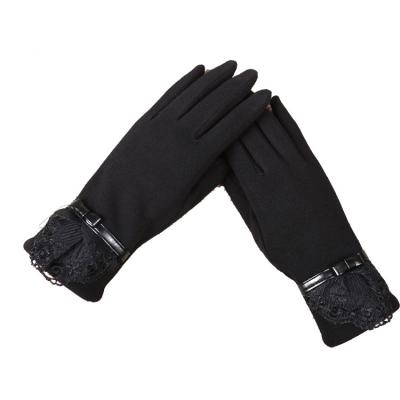 China Simple Wholesale Cheap Winter Gloves Woolen Warm Touch Screen For Female Smartphone Gloves Sheepskin Gloves for sale