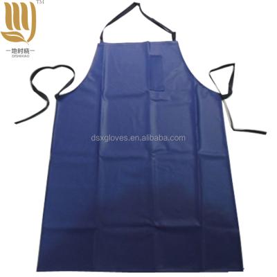 China Hot Sale Design PVC Waterproof Vinyl Apron Custom Logo Heavy Work Apron Adjustable Buckle for sale