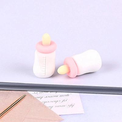 China Europe simulation milk bottle charms cute accessories for DIY care bottle feeding - bottle fashion resin decoration for sale