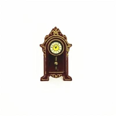 China Cartoon Toy Solid Color Clock DIY Kitchen Miniature Tableware Dining Room For Dollhouse Decoration for sale