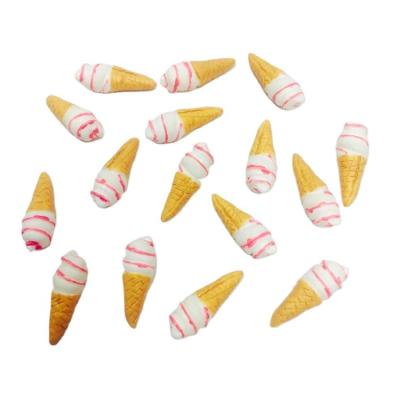 China Handmade Miniature Dollhouse Decoration Dollhouse Food Ice Cream Cone for DIY Doll Kitchen Decoration for sale