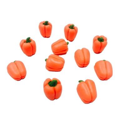 China Dollhouse Decoration Kawaii Dollhouse Handmade Crafts Vegetable Miniature Paprika For DIY Doll Kitchen Decoration for sale