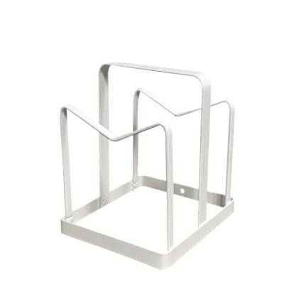 China Viable multifunctional pot lid rack, cutting board rack, kitchen storage rack for sale