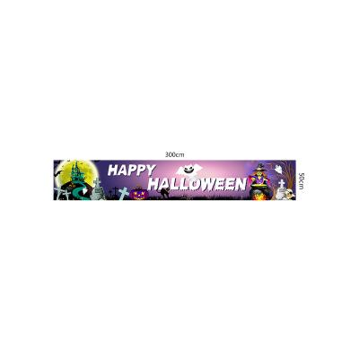 China 2023 new eco-friendly Halloween banner, indoor decoration, outdoor festival party stage layout, can be customized and wholesale for sale