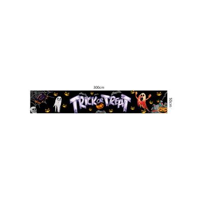 China 2023 New Halloween Banner Festival Party Decoration Banner Couplet Background Cloth Door Curtain Wholesale 2023 Eco-Friendly for sale