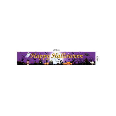 China 2023 New Halloween Party Scene Layout Outdoor Yard Banner Eco-friendly Decoration Background for sale