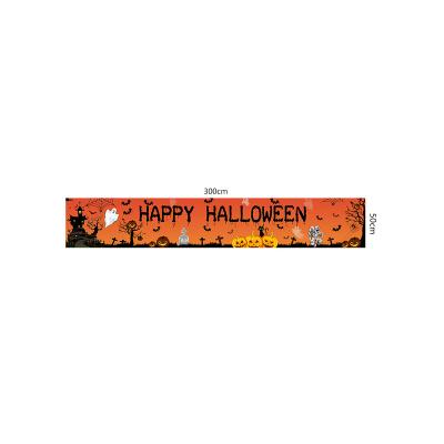 China 2023 Eco-friendly Outdoor Party Scene Decoration Supplies New Halloween Banner Courtyard Decoration Background Wholesale for sale