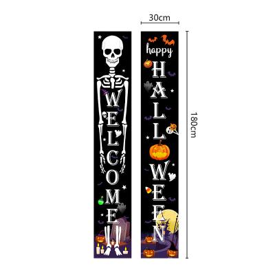 China 2023 New Couplet Halloween Skeleton Decoration Festival Decoration Gallery Decoration Indoor Creative Flag Banner for sale