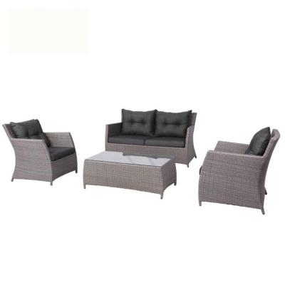 China Modern Delicate Wicker 4pcs Outdoor Living Room Sofa Furniture Setting for sale